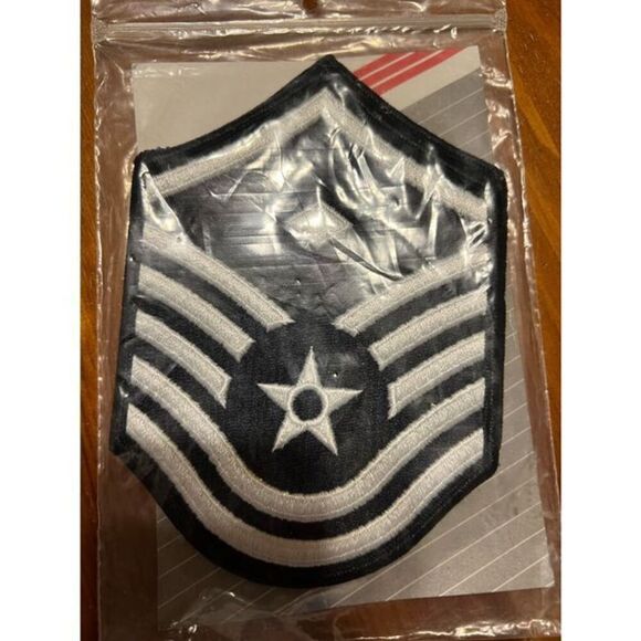 Blue & White Air Force Master 1st Sergeant ￼Patch x 2 - Picture 2 of 10